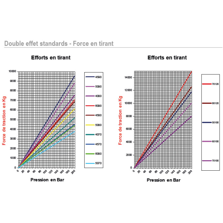 Vérin double effet standard Ø90x50 Course 1300