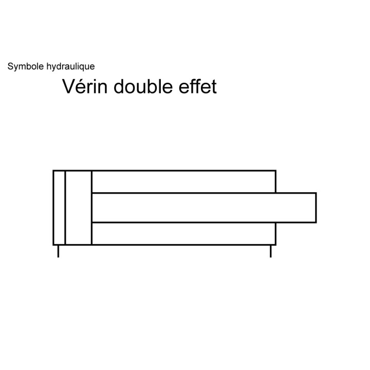 Vérin double effet standard Ø100x60 Course 800