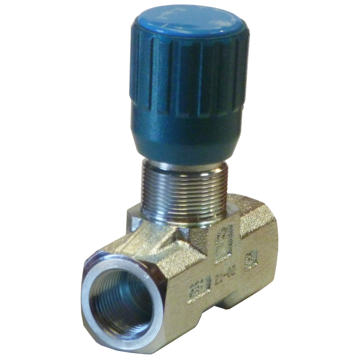Limiteur de débit bidirectionnel 1/4" Acier