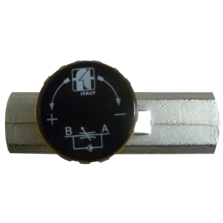 Limiteur de débit unidirectionnel 1/4" Laiton