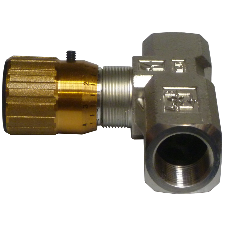 Limiteur de débit unidirectionnel 3/8" Laiton